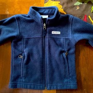 Navy Blue Fleece Columbia Jacket